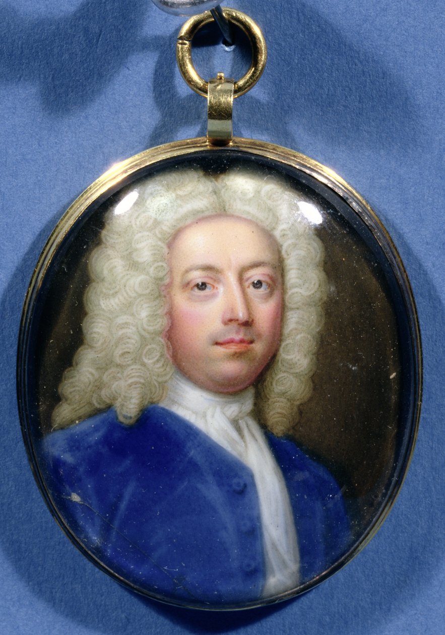 Miniature de Joseph Addison - Christian Friedrich Zincke