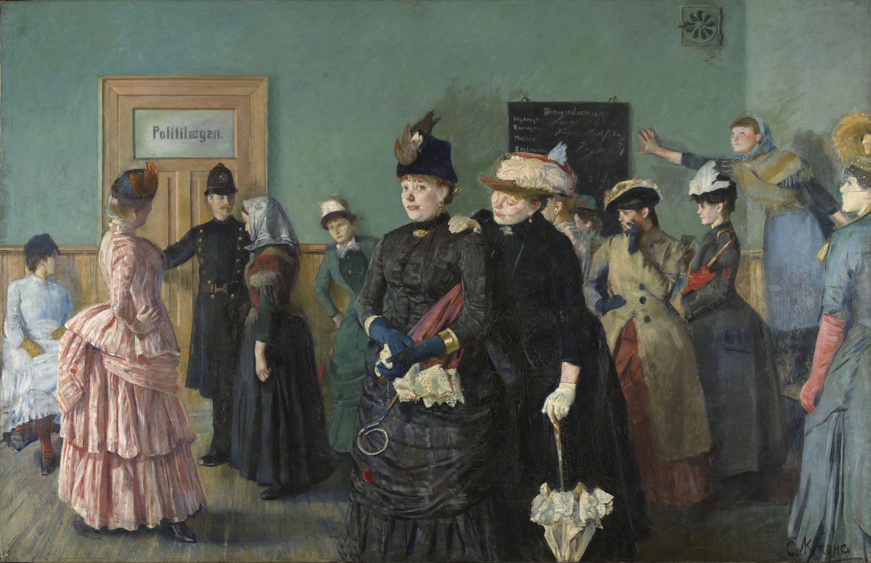 Albertine dans la salle d