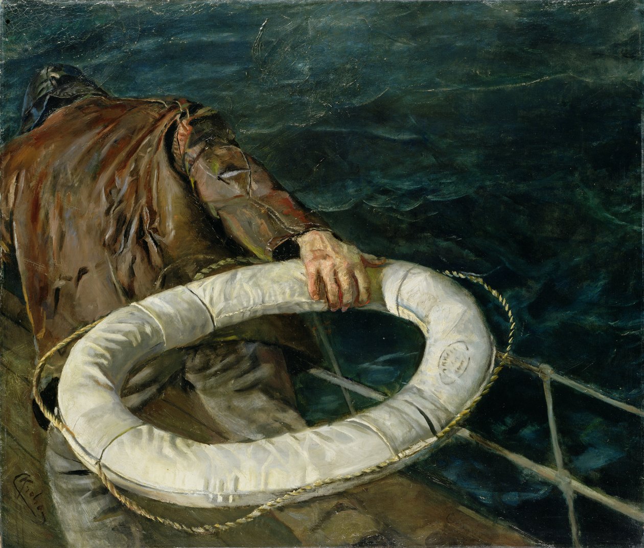 Homme à la mer - Christian Krohg