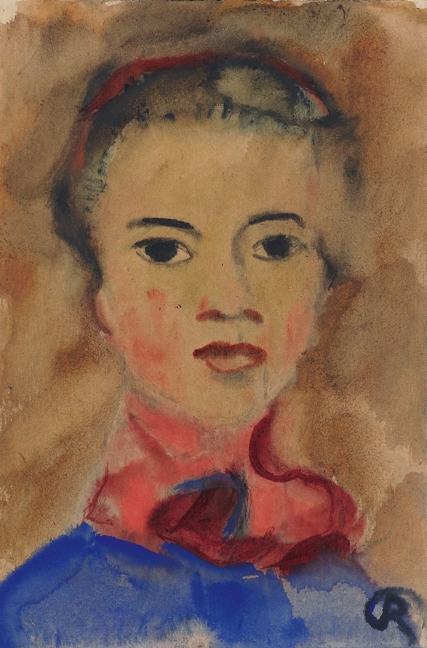 Tête de jeune fille - Christian Rohlfs