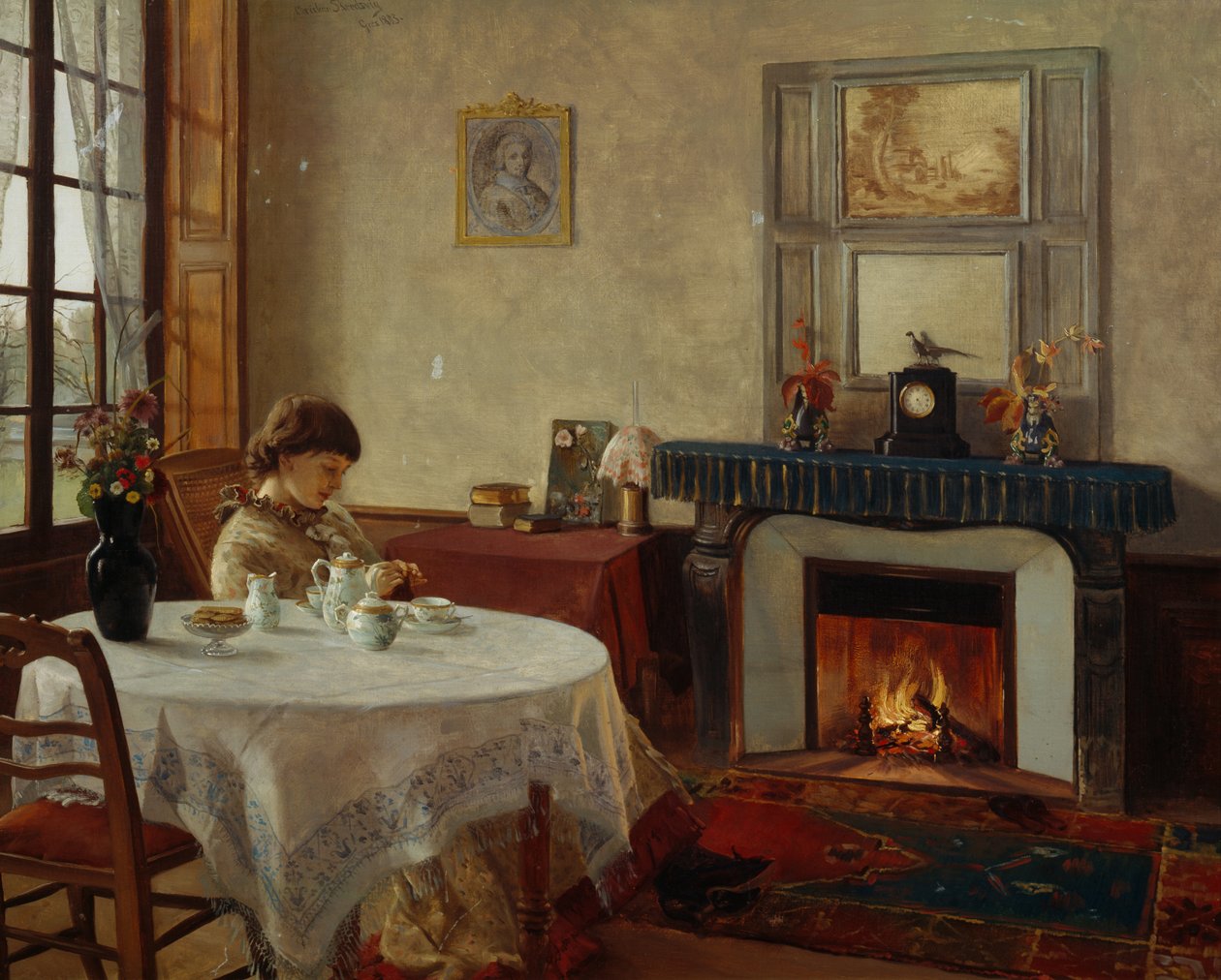 Intérieur, Grez - Christian Eriksen Skredsvig