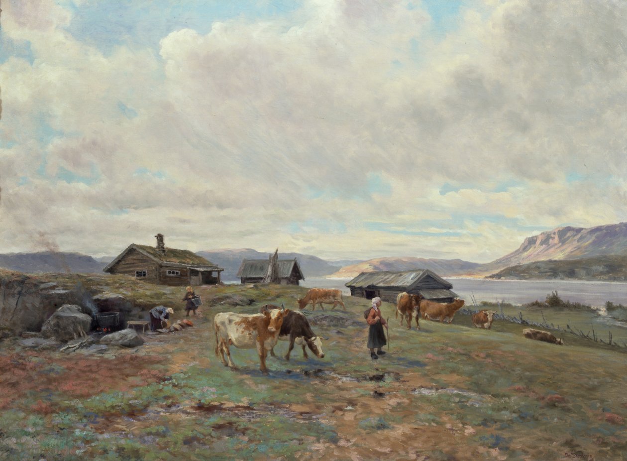 Atmosphère matinale à Holmvassbu - Christian Eriksen Skredsvig