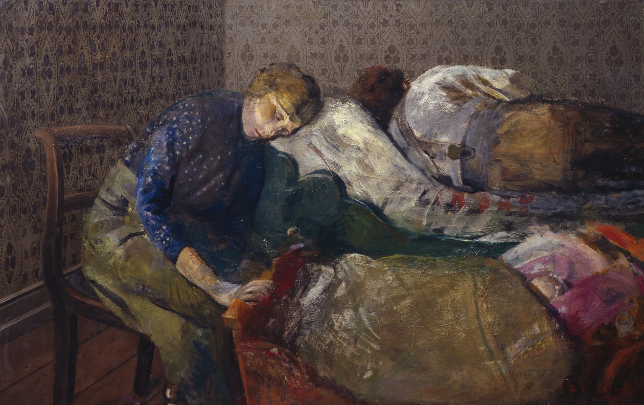 Sleeping Fisherman, Skagen - Christian Krohg