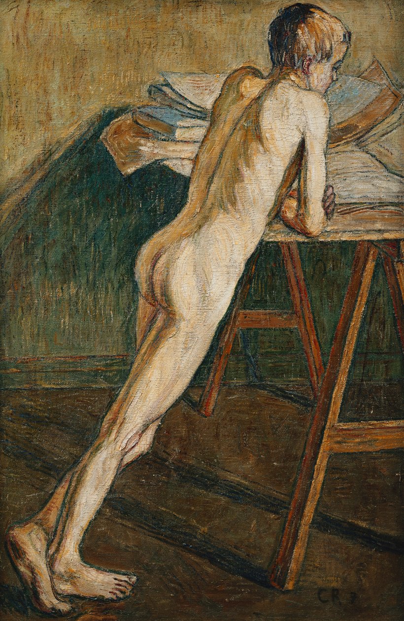 Garçon Nu Debout - Christian Rohlfs