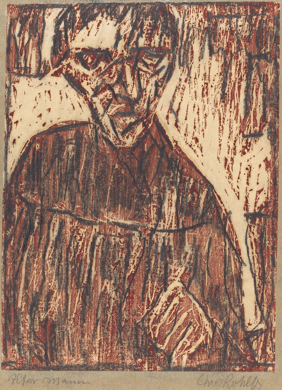 Vieil Homme, 1918 - Christian Rohlfs