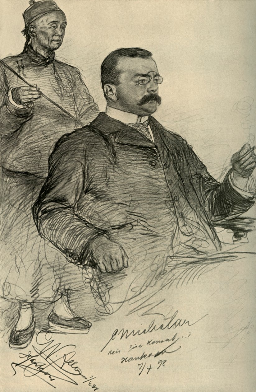 Homme européen, Hankow, Chine - Christian Wilhelm Allers
