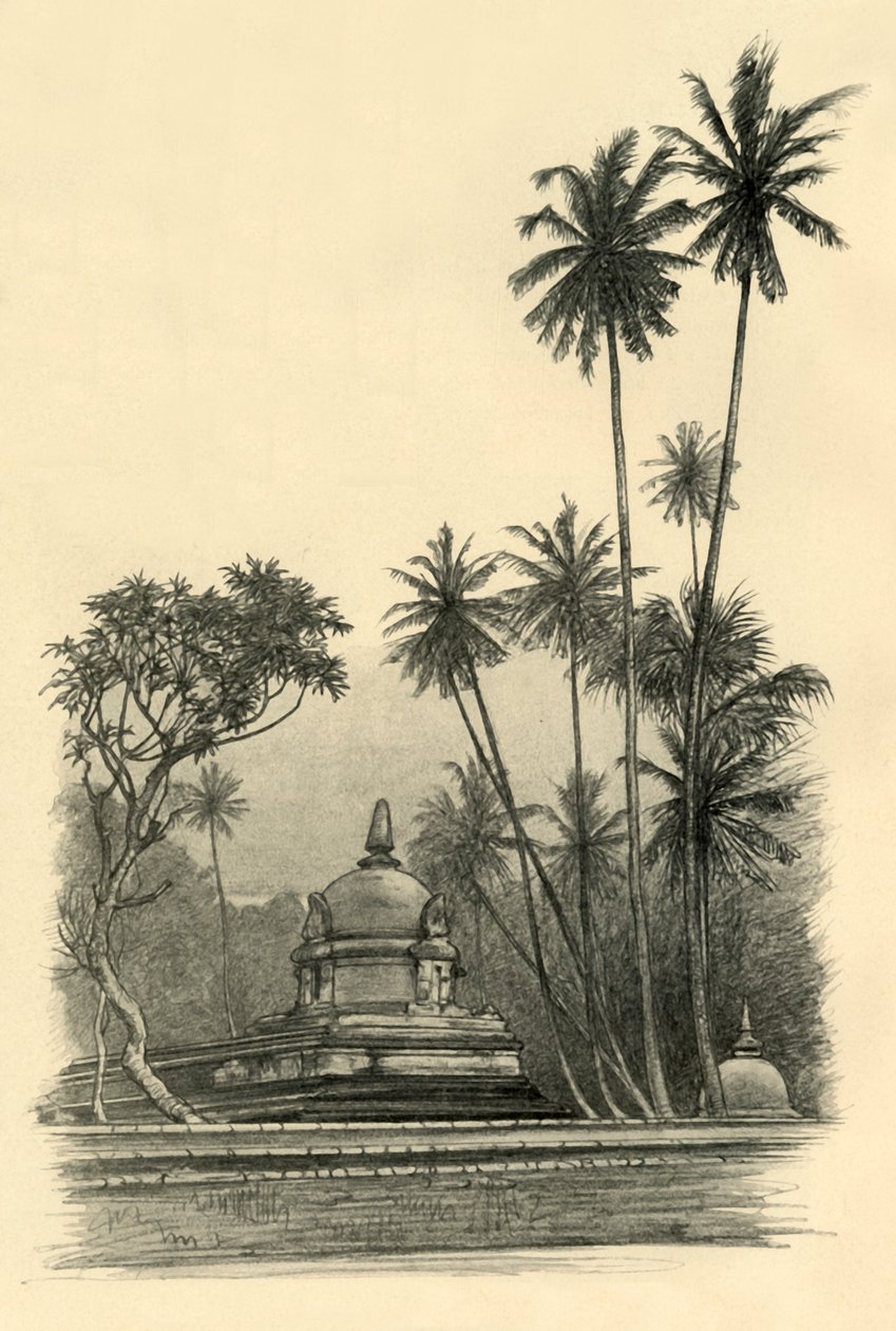 Sanctuaire Natha Devale, Kandy, Ceylan - Christian Wilhelm Allers