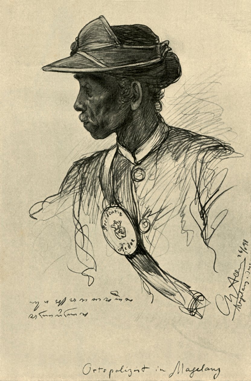 Policier, Magalang, Java, 1898 - Christian Wilhelm Allers