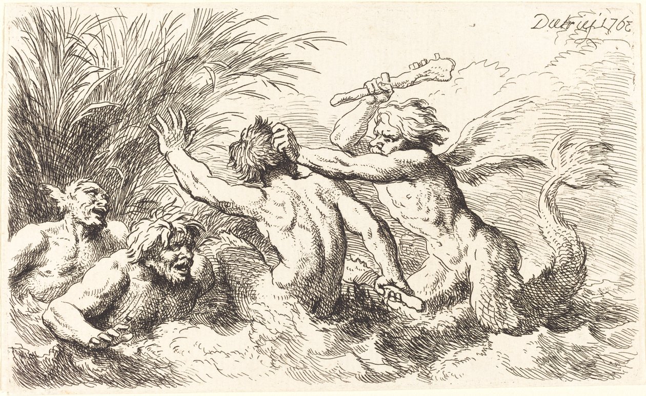 Tritons combattants - Christian Wilhelm Ernst Dietrich