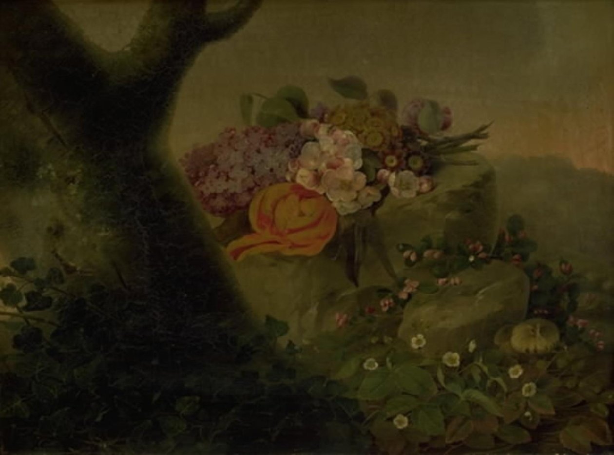 Fleurs sur une pierre - Christine Løvmand
