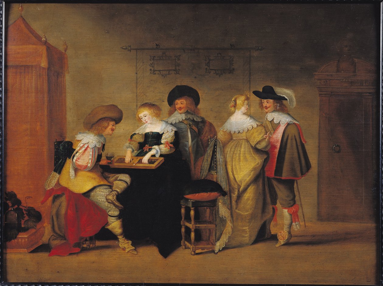Joueurs de backgammon - Christoffel Jacobsz van der Lamen