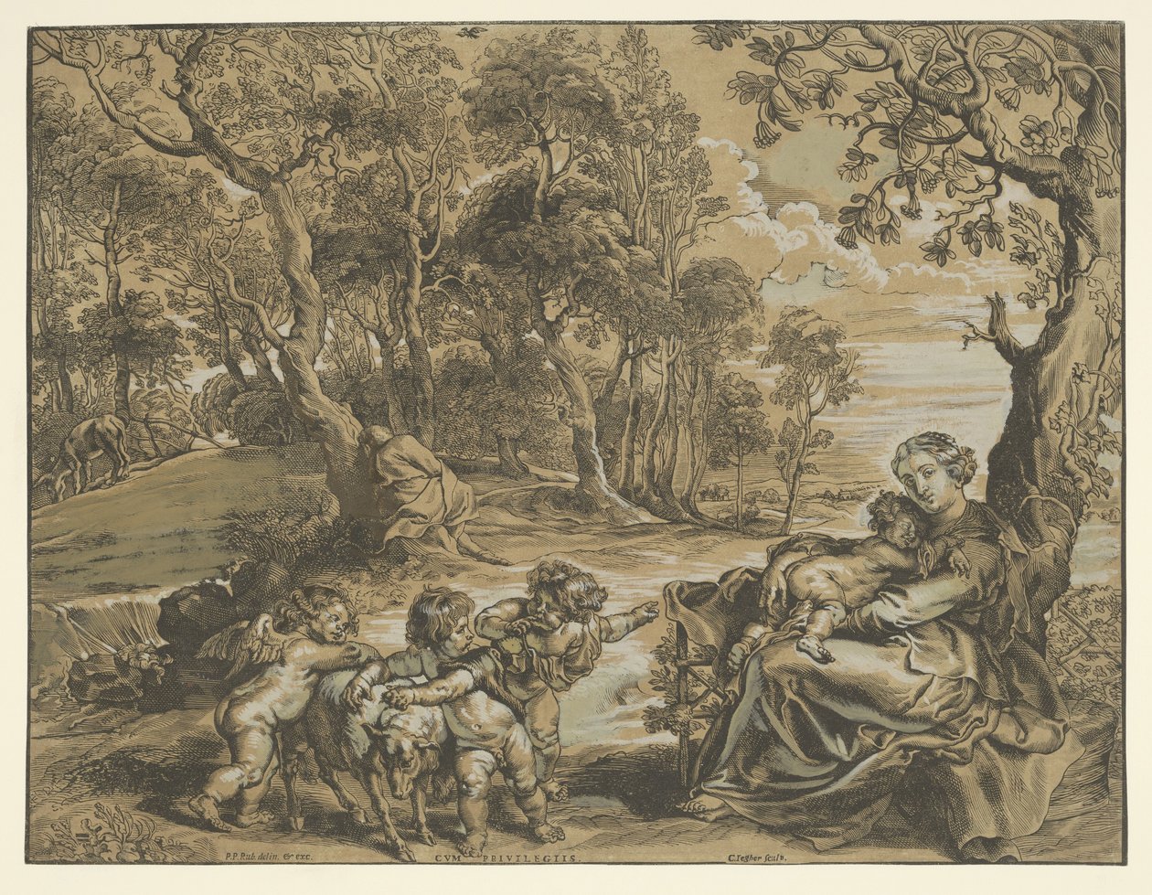 Repos pendant la fuite en Égypte - Christoffel Jegher