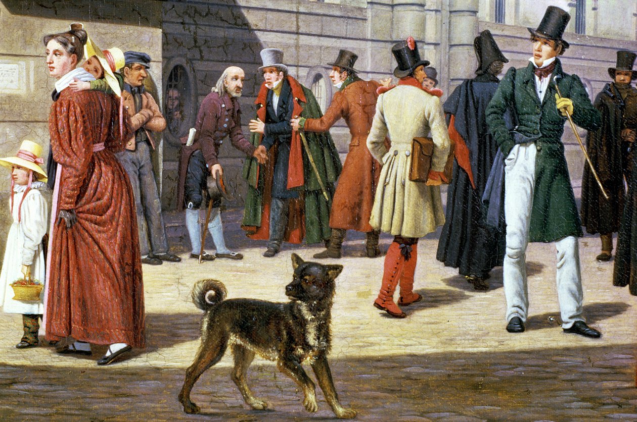 Scène de rue à Stockholm - Christoffer Wilhelm Eckersberg