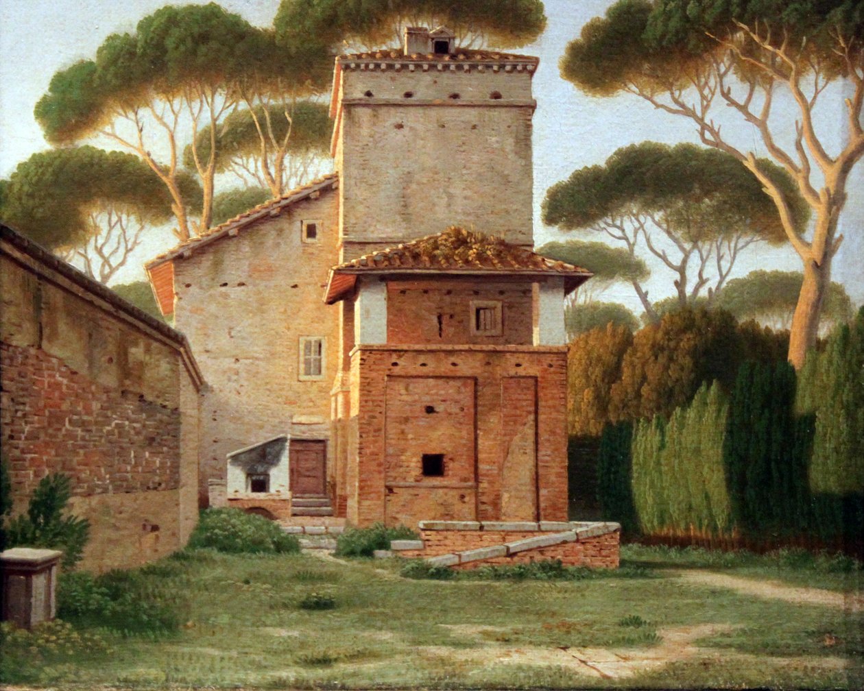 La Porte dans le parc de la Villa Borghese - Christoffer Wilhelm Eckersberg