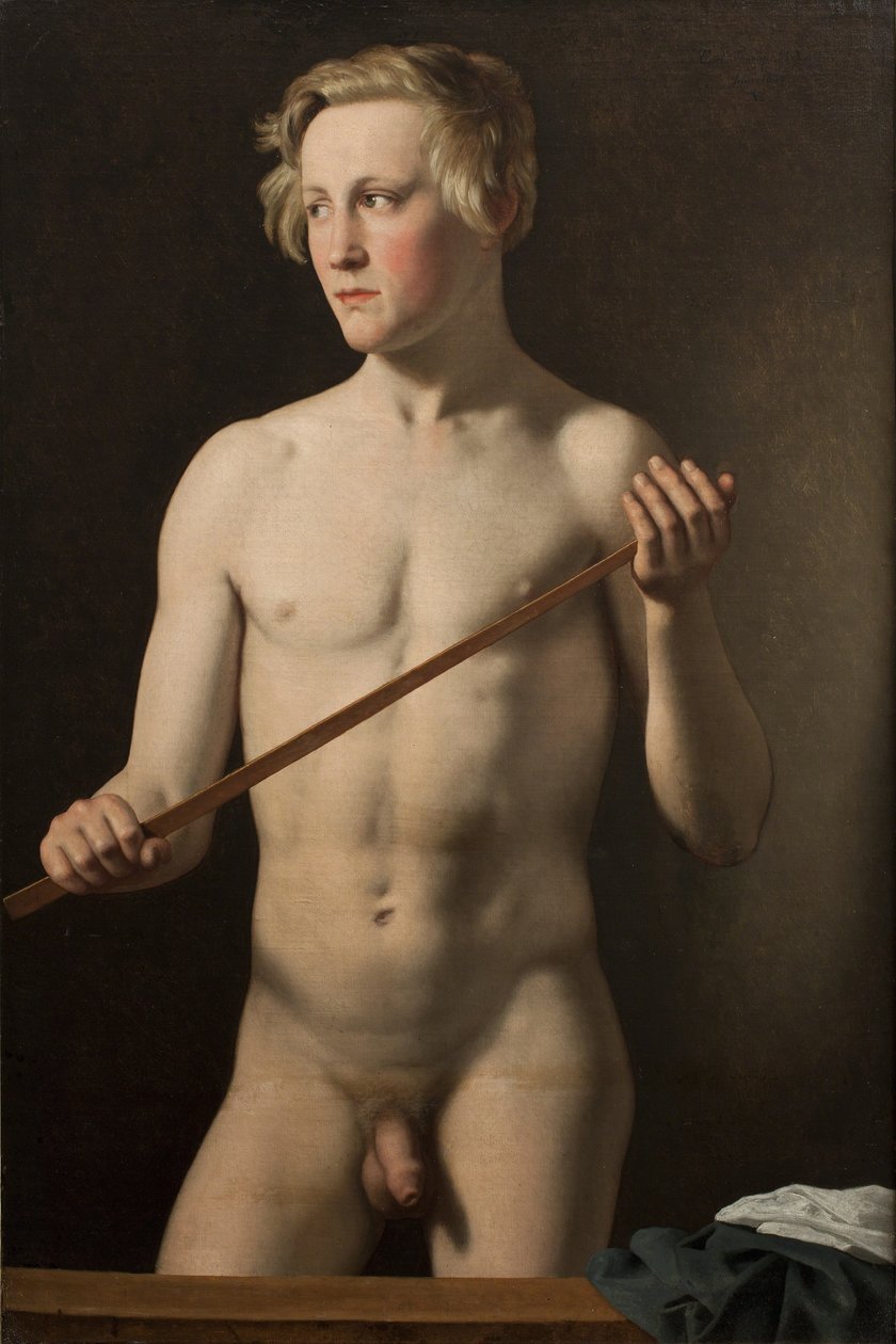 Modèle masculin debout Carl Frørup - Christoffer Wilhelm Eckersberg