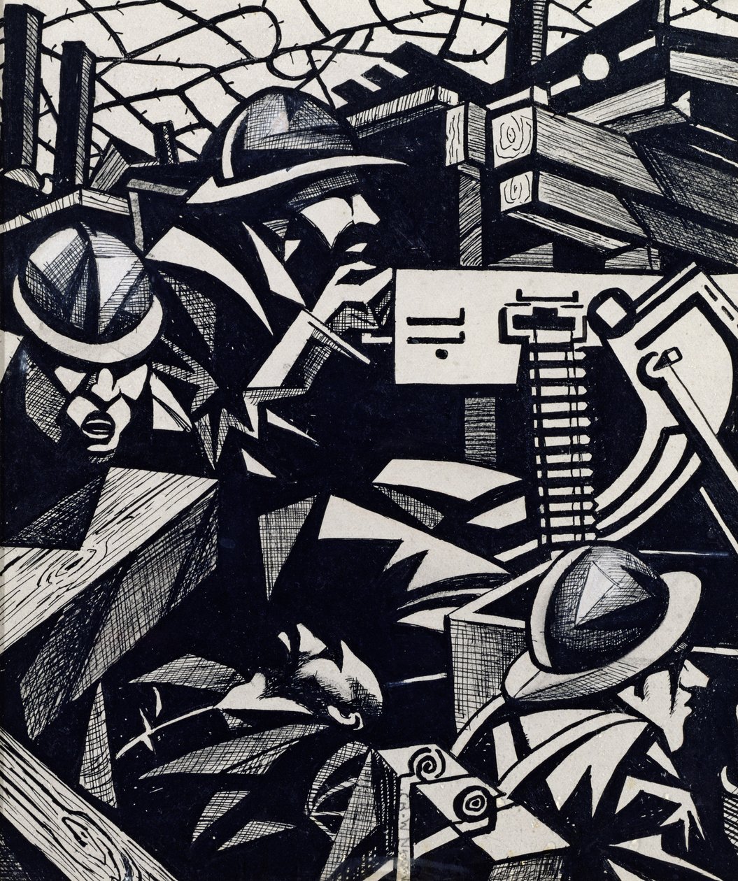 La Mitrailleuse - Christopher Richard Wynne Nevinson