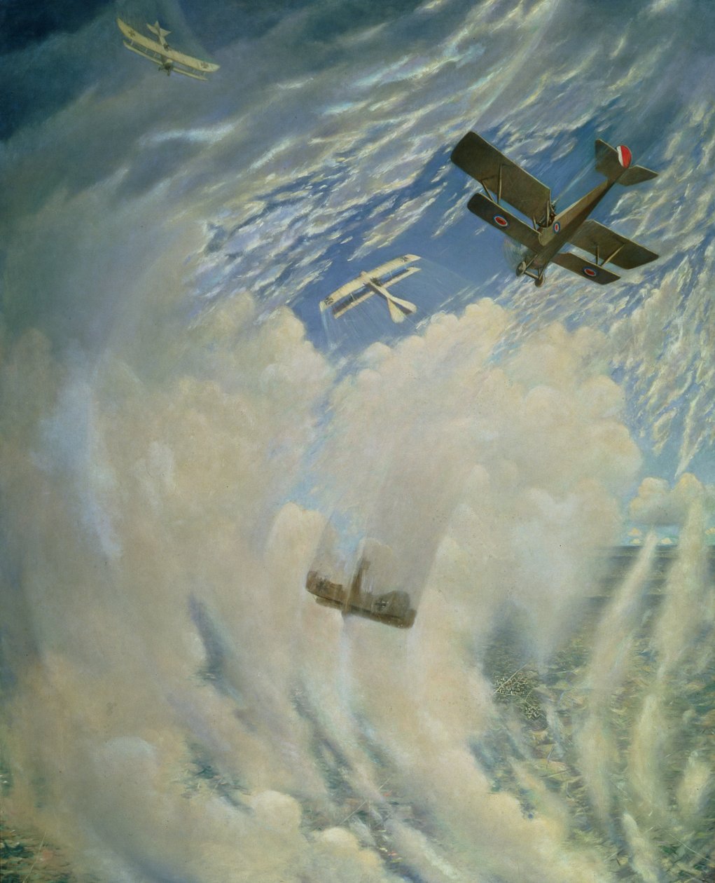 Guerre dans les airs, 1918 - Christopher Richard Wynne Nevinson