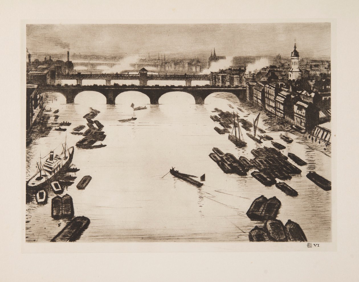 Ponts de Londres, pub. 1924 - Christopher Richard Wynne Nevinson