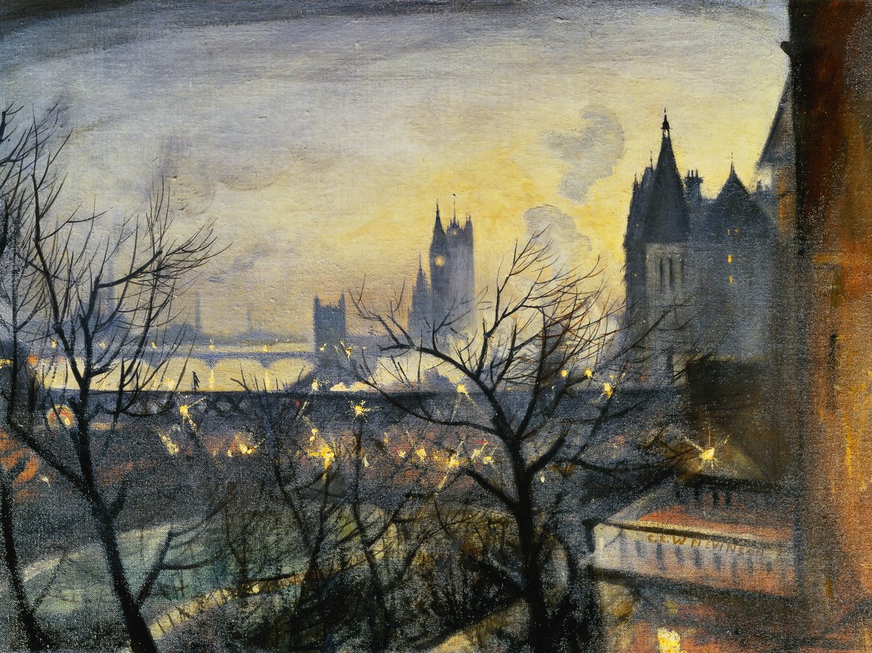 Crépuscule à Londres depuis l
