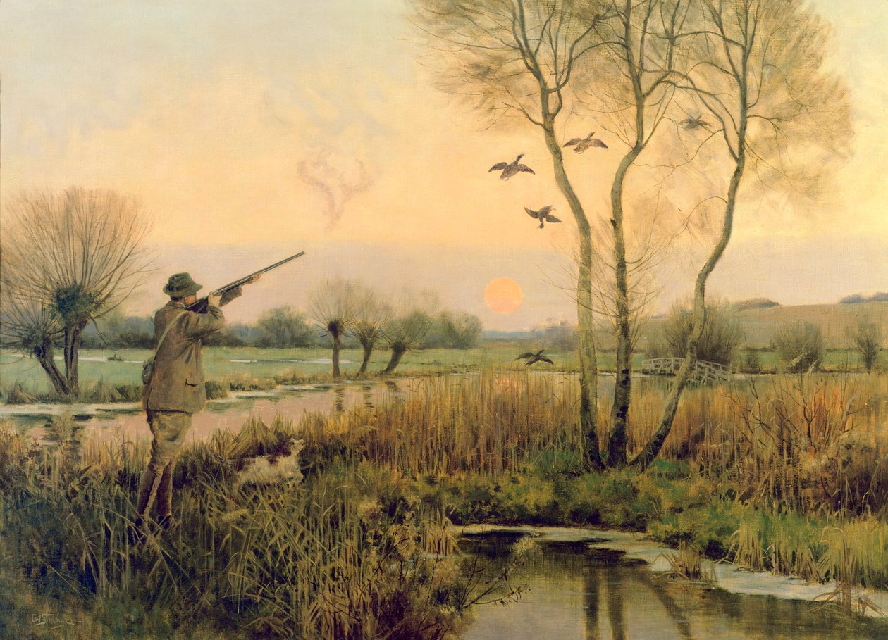 Chasse au canard - Christopher William Strange