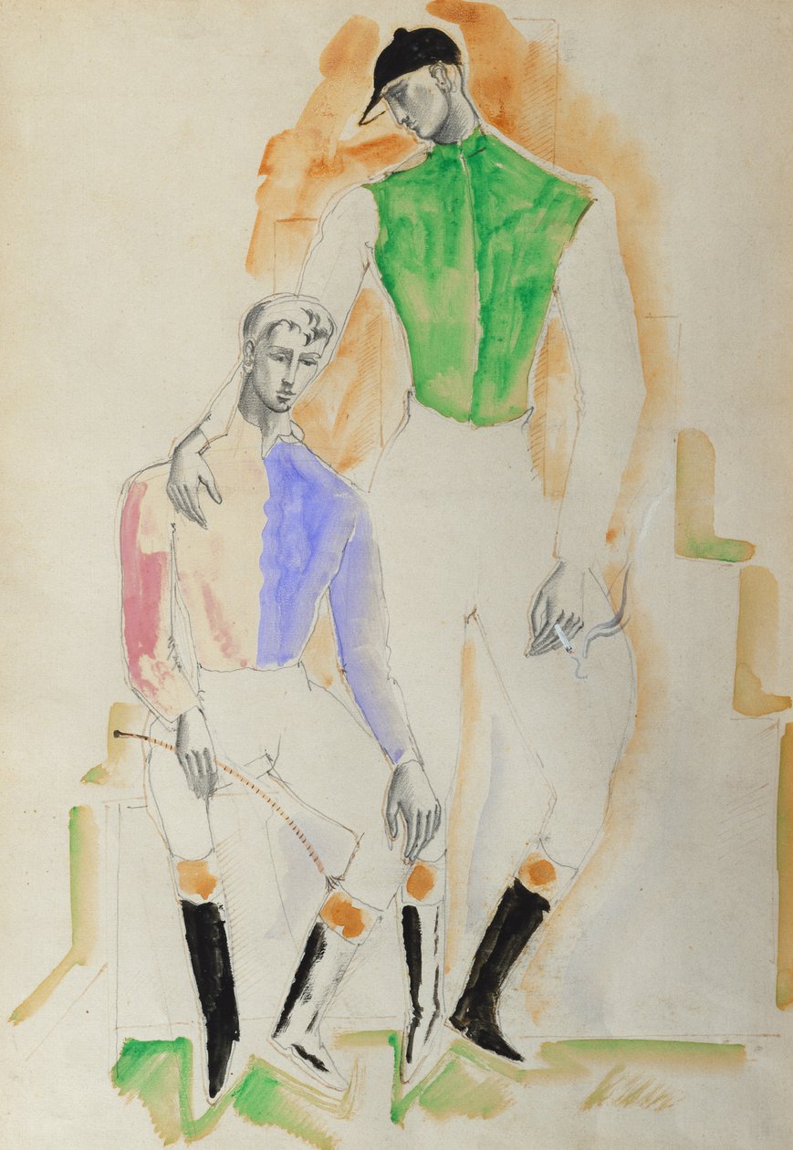 Deux jockeys - Christopher Wood
