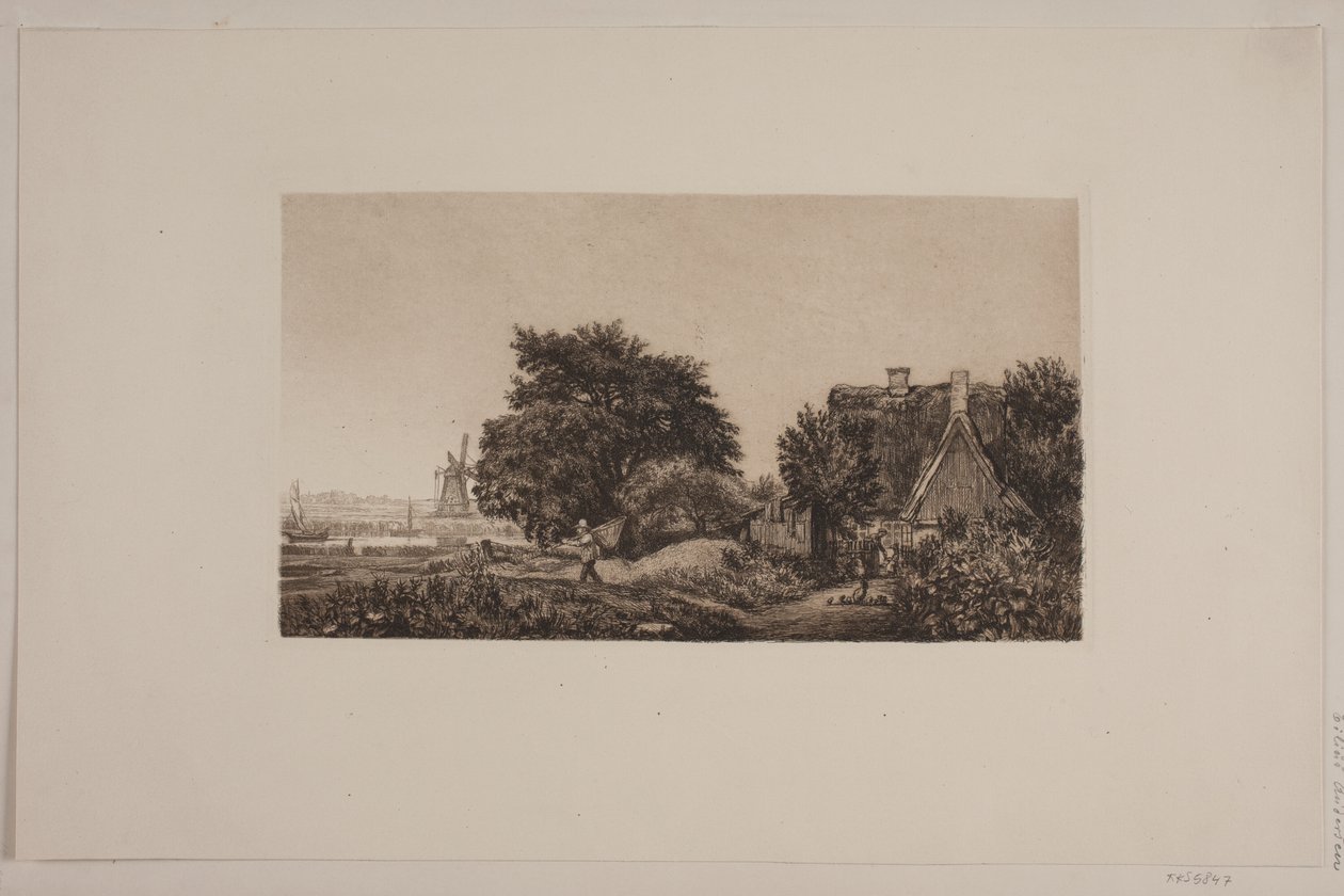 Paysage avec moulin - Cilius Johannes Konrad Andersen