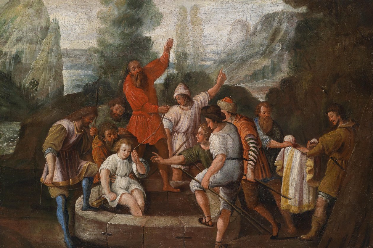 Joseph jeté dans le puits par ses frères - Johann Heiss