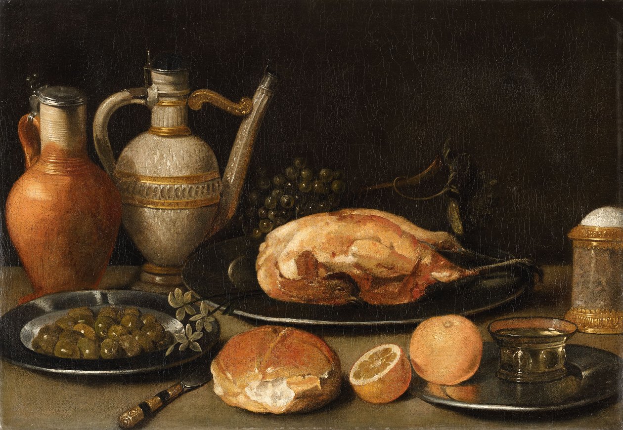 French : Nature morte au petit déjeuner - Circle of Georg Flegel