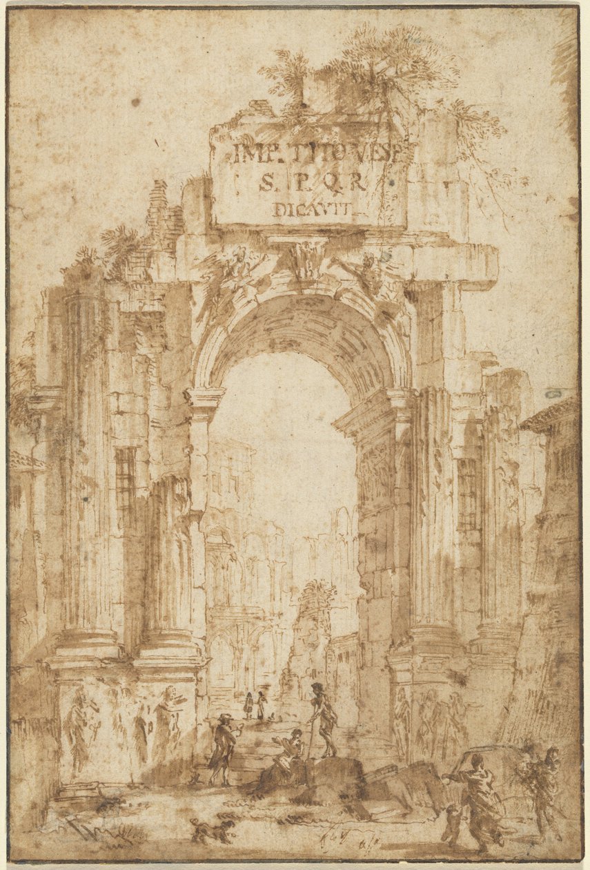 Arc de Titus - Circle of Giovanni Paolo Panini