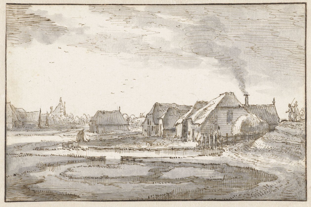 Digue de Spaarndammer près de Braakjes - Claes Jansz. Visscher (II)