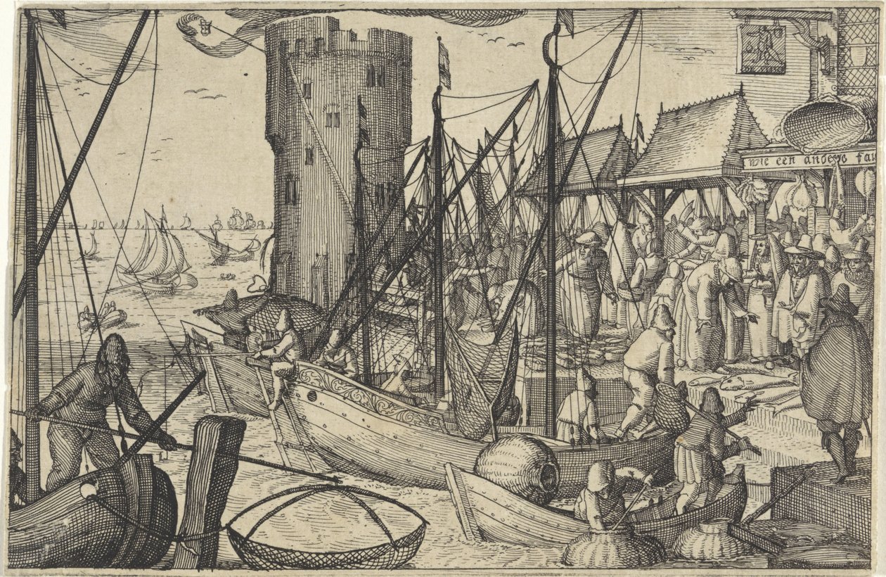 Le Marché aux poissons - Claes Jansz. Visscher (II)