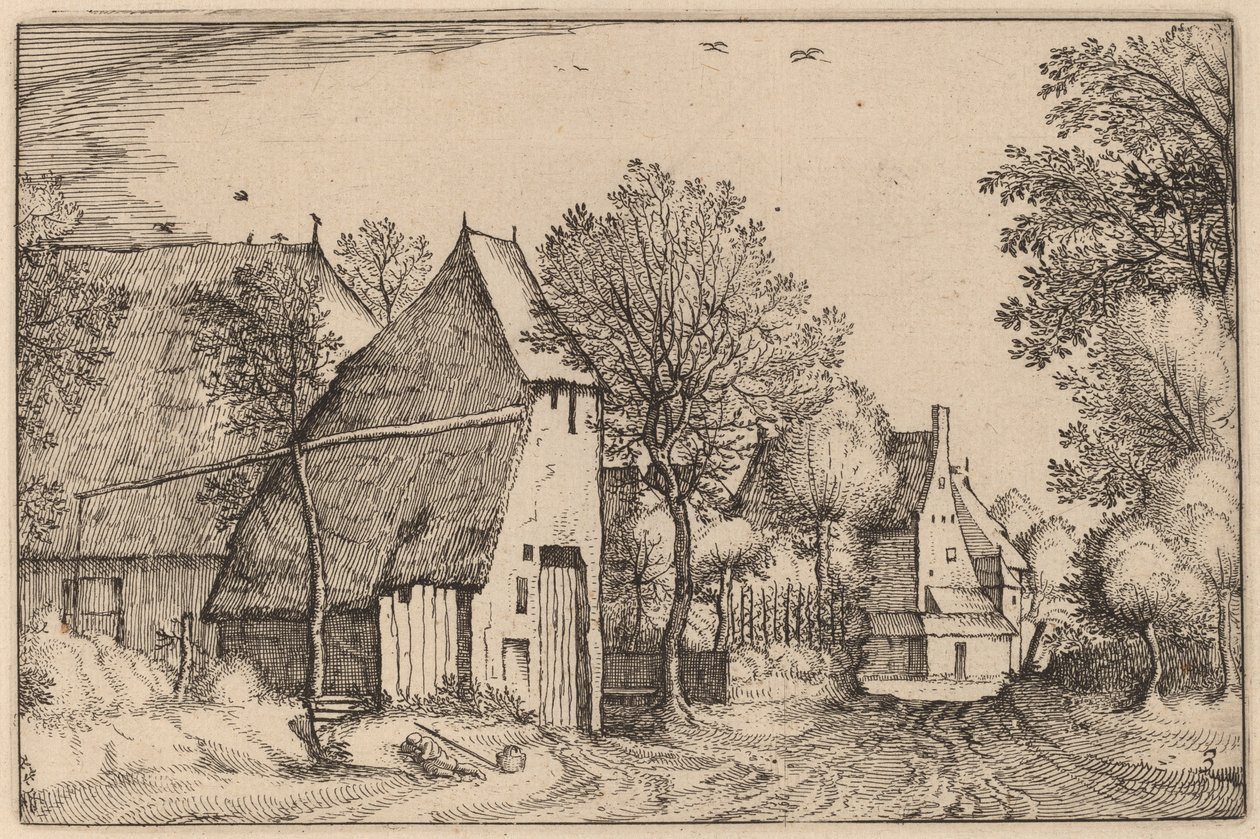 Route de Village - Claes Jansz Visscher after Johannes van Doetechum, the Elder after Lucas