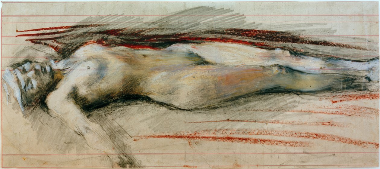 Esquisse pour la sorcière morte II - Clara Siewert