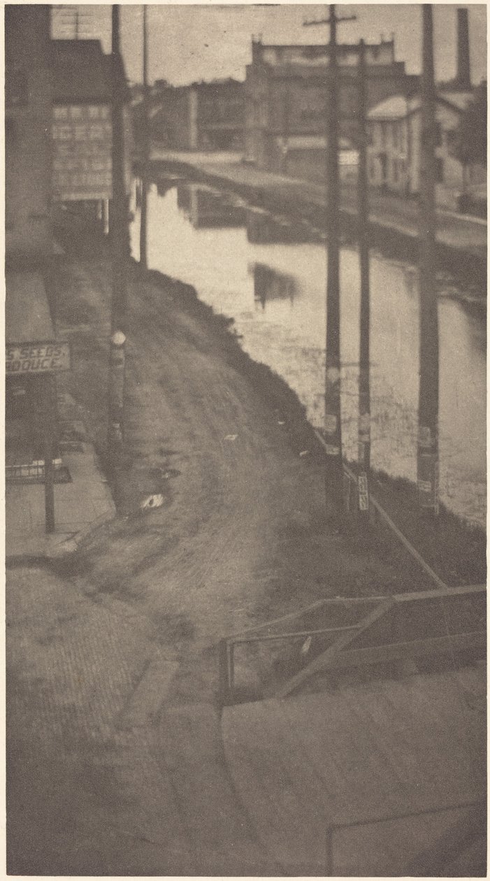 Poteaux télégraphiques, vers 1900 (photo) - Clarence Henry White