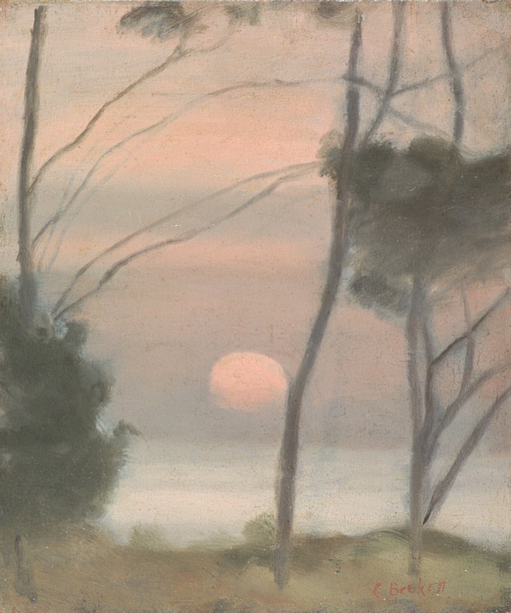 Lever de lune, Menton - Clarice Beckett