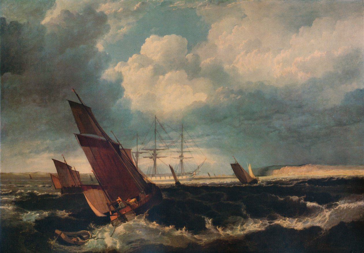 Navire de garde au large du Nore, c1844 - Clarkson Stanfield