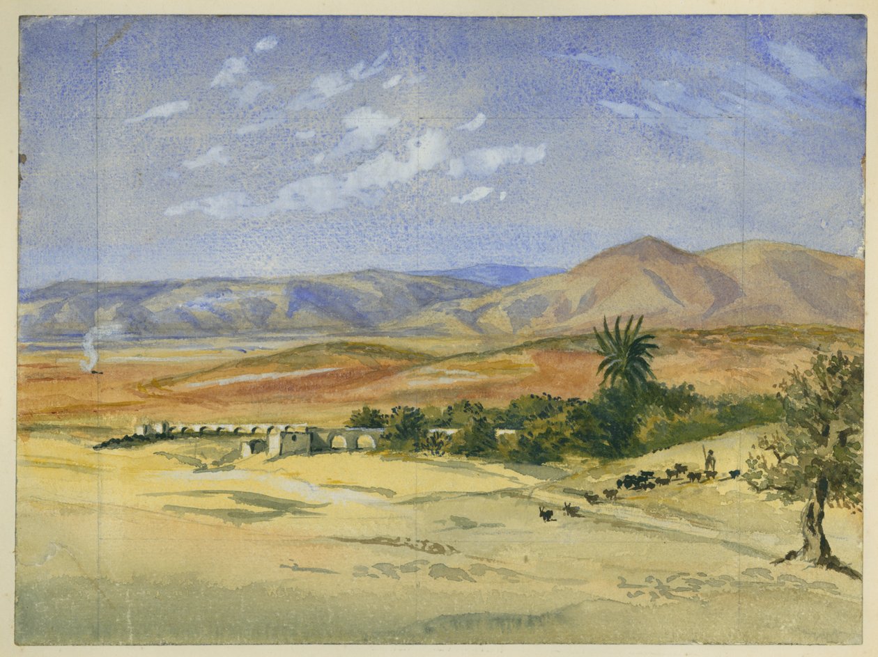 Aqueduc en ruine près de Jenin - Claude Conder