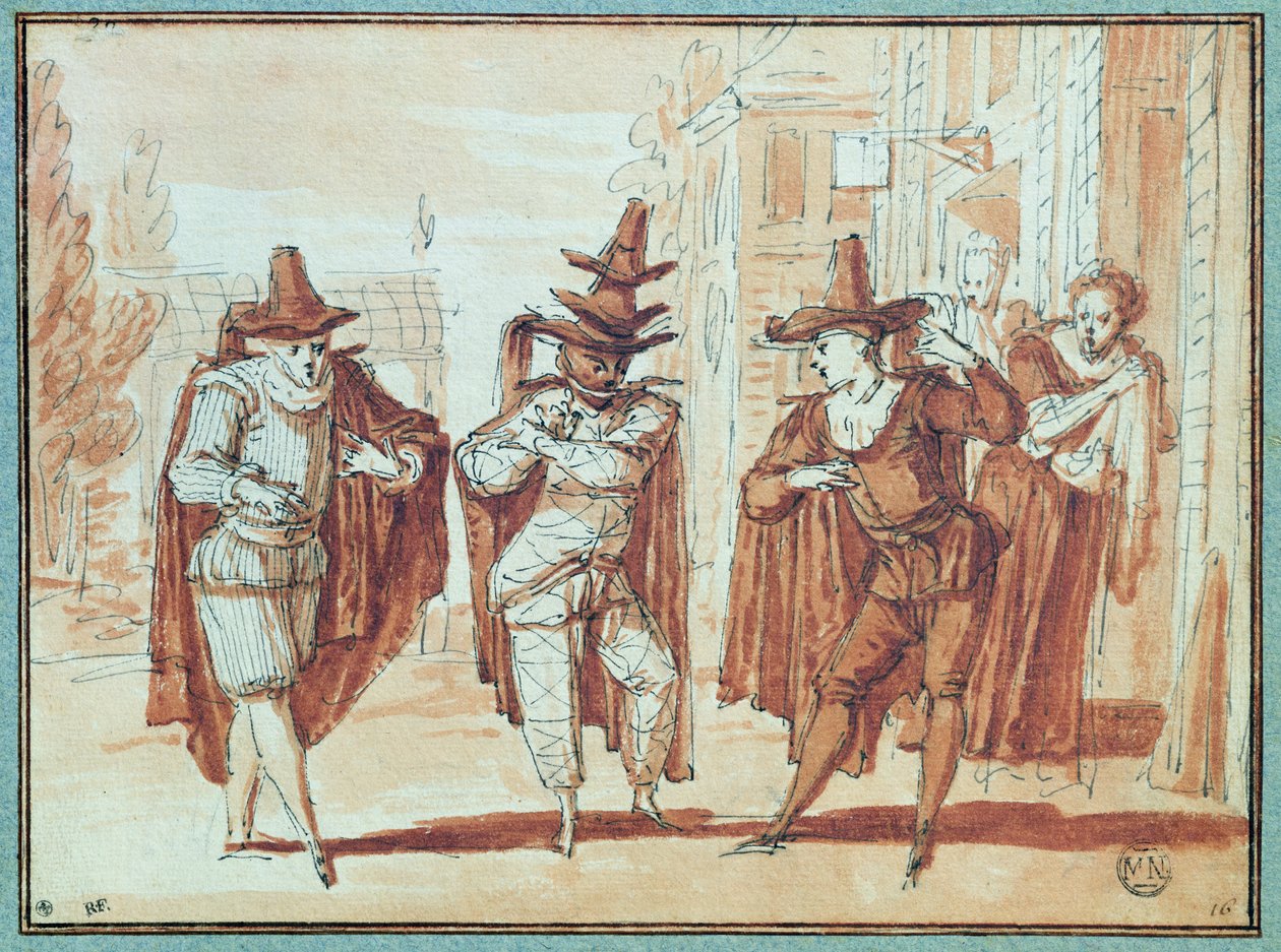 Scène théâtrale - Claude Gillot