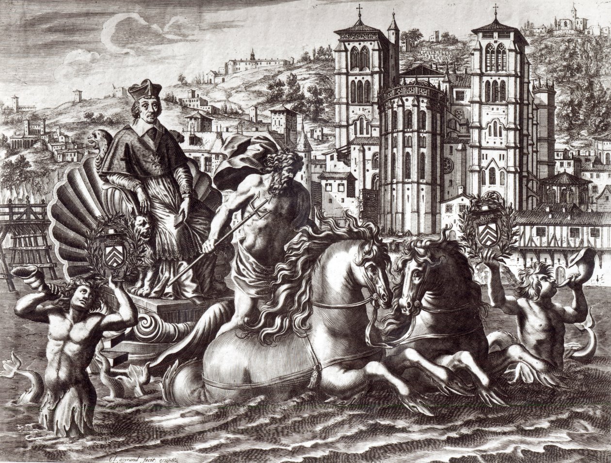 Allégorie célébrant la nomination du cardinal de Richelieu au poste de surintendant de la navigation et du commerce en octobre 1626 - Claude Goyrand