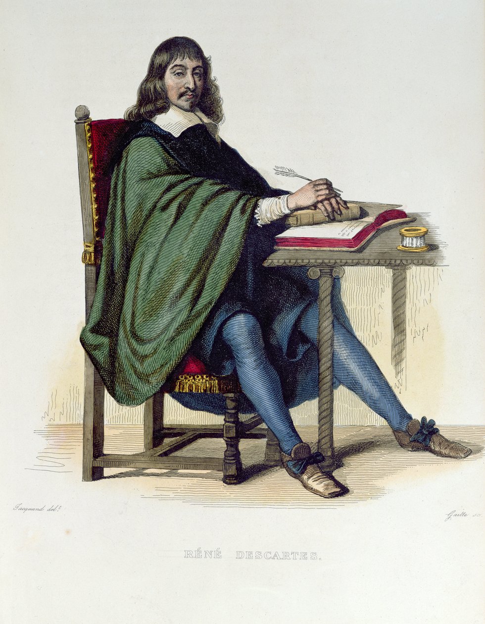 René Descartes (1596-1650), illustration de 