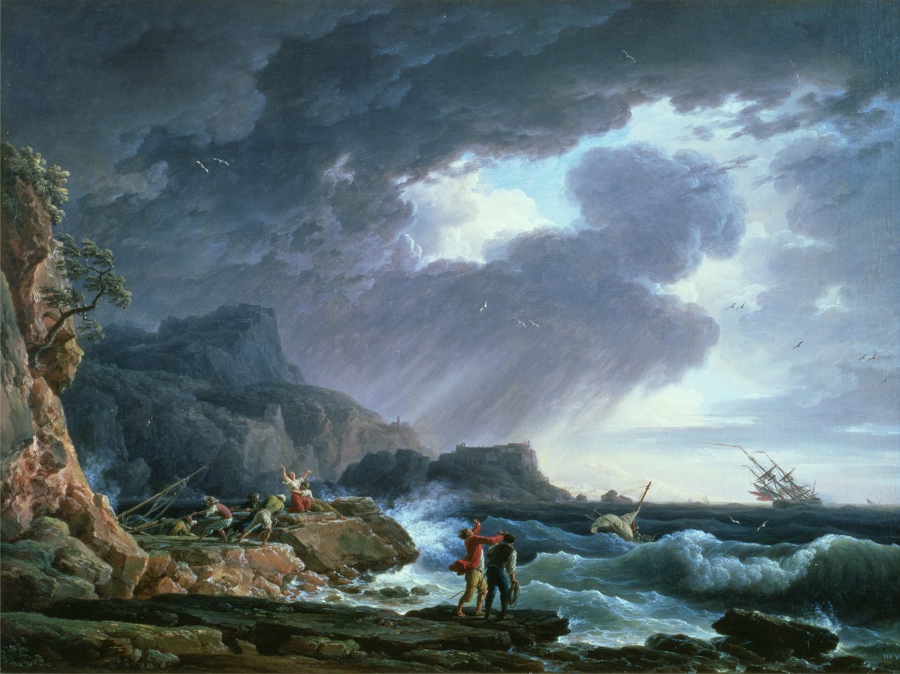 Tempête en mer, 1752 - Claude Joseph Vernet