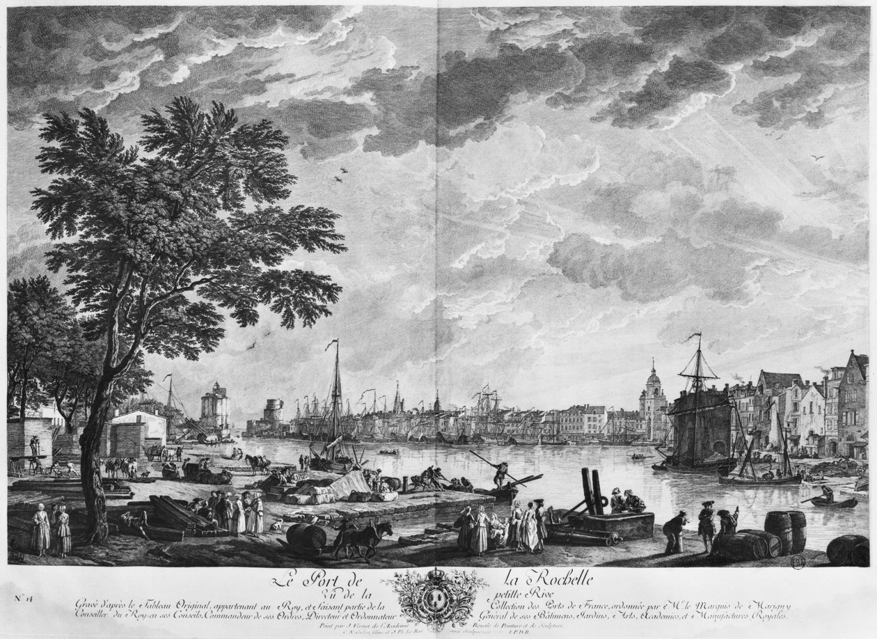 Port de La Rochelle, vu de la petite rive, série de 