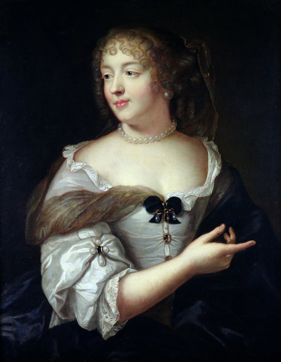 Portrait de Marie de Rabutin-Chantal, Madame de Sévigné (1626-96) - Claude Lefebvre
