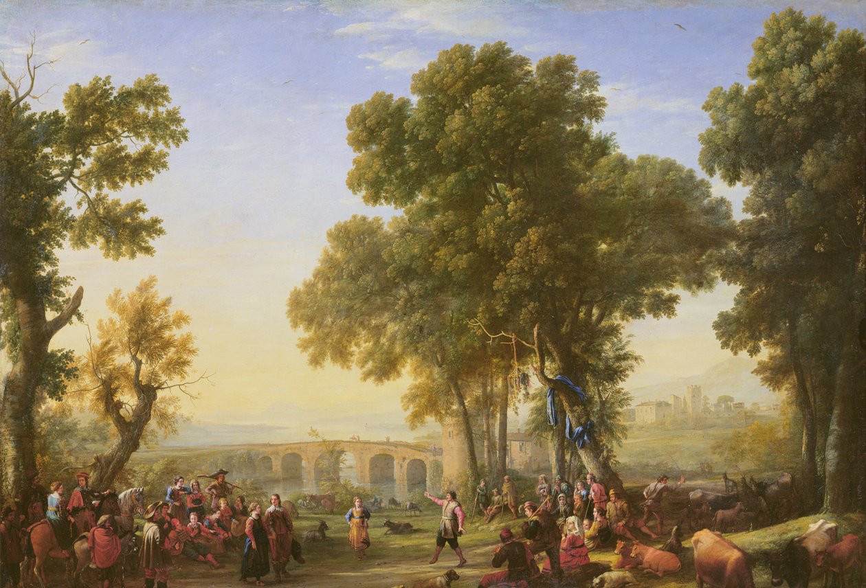 La fête villageoise, 1639 (détail) - Claude Lorrain