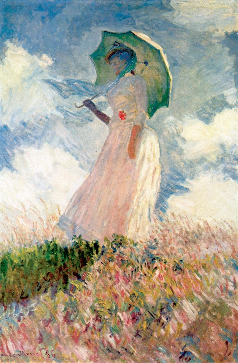 Femme avec parasol - Claude Monet