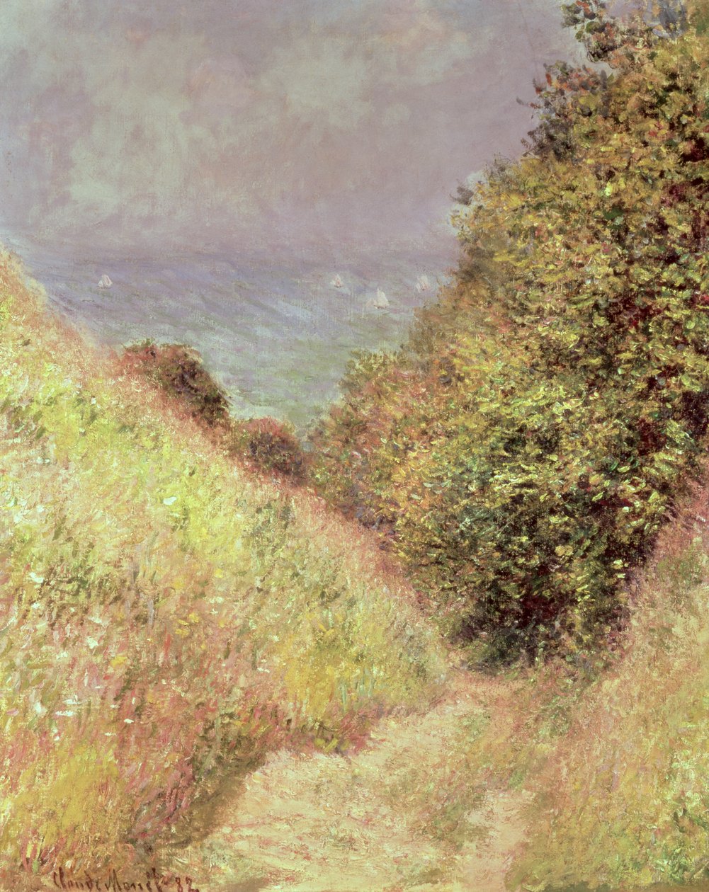 Chemin de la Cavee, Pourville, 1882 - Claude Monet