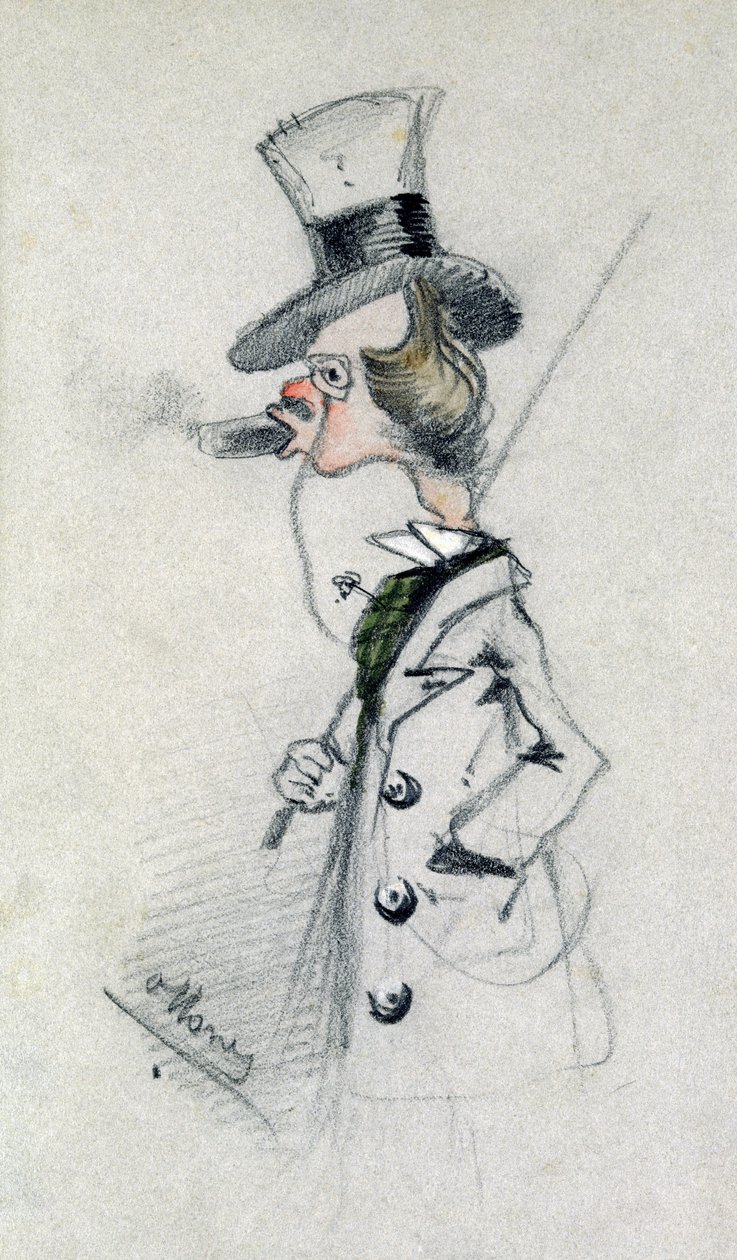 Dandy avec un cigare, 1857 - Claude Monet