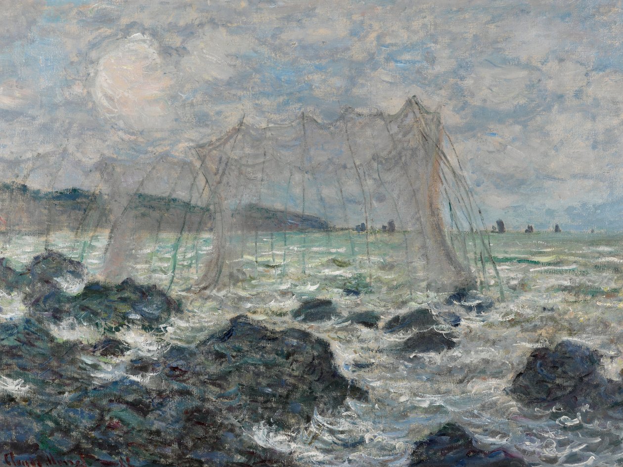 Filets de pêche à Pourville - Claude Monet