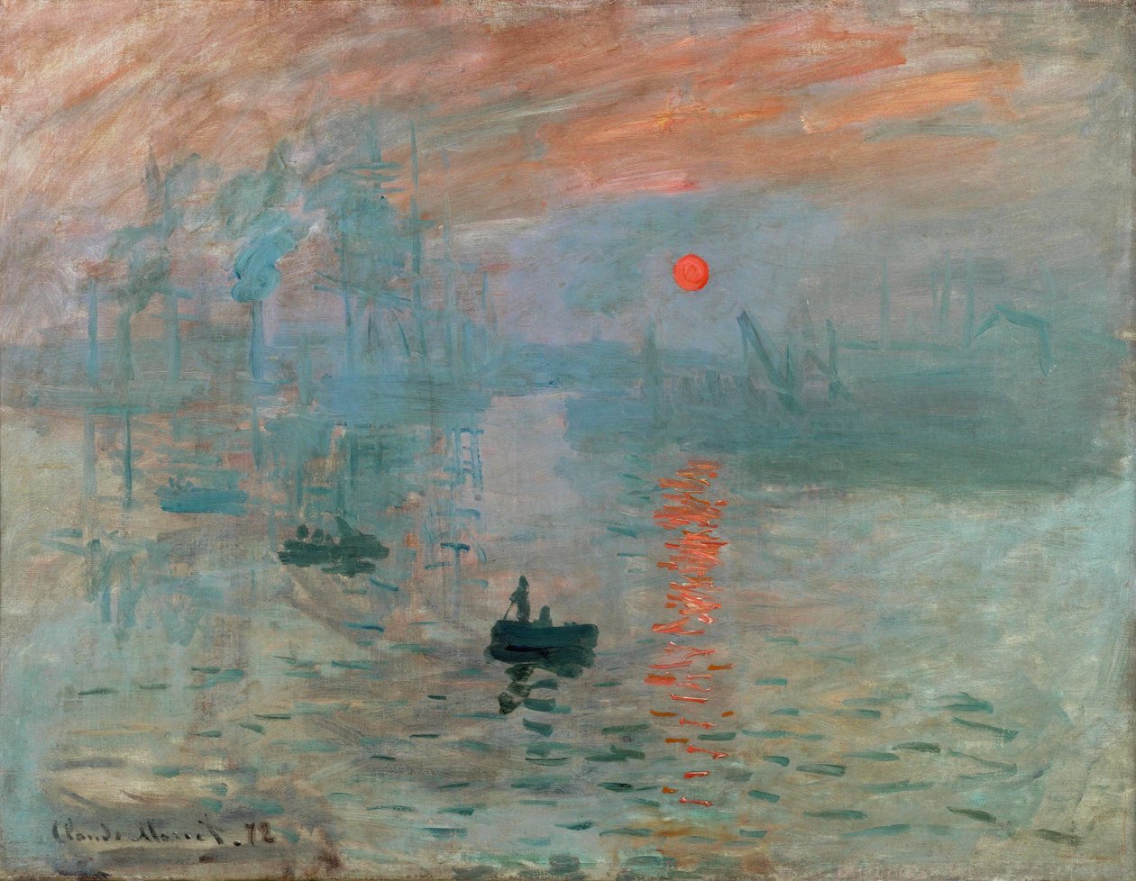 Impression : Soleil levant, 1872 - Claude Monet