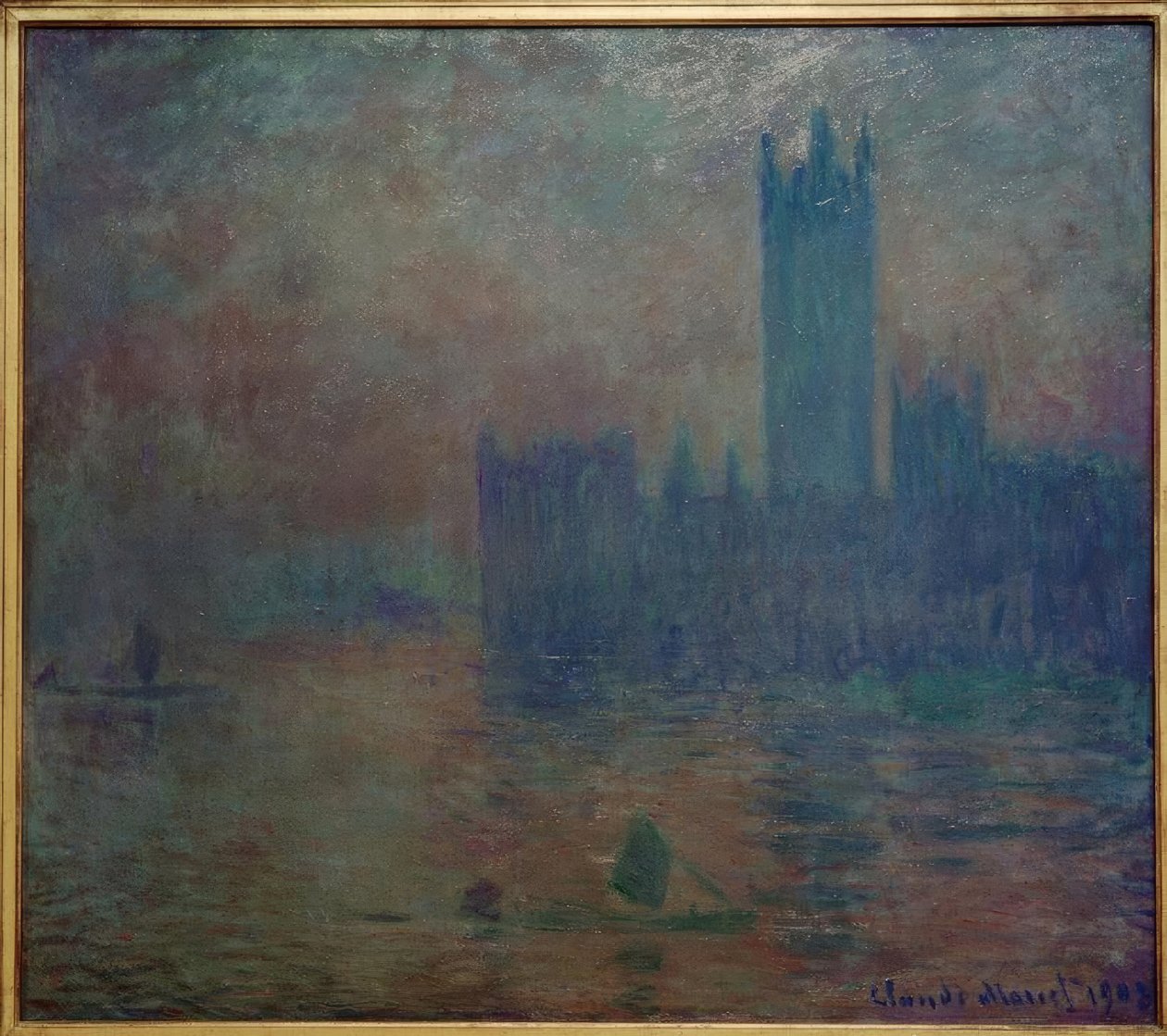Le Parlement, effet de brouillard - Claude Monet